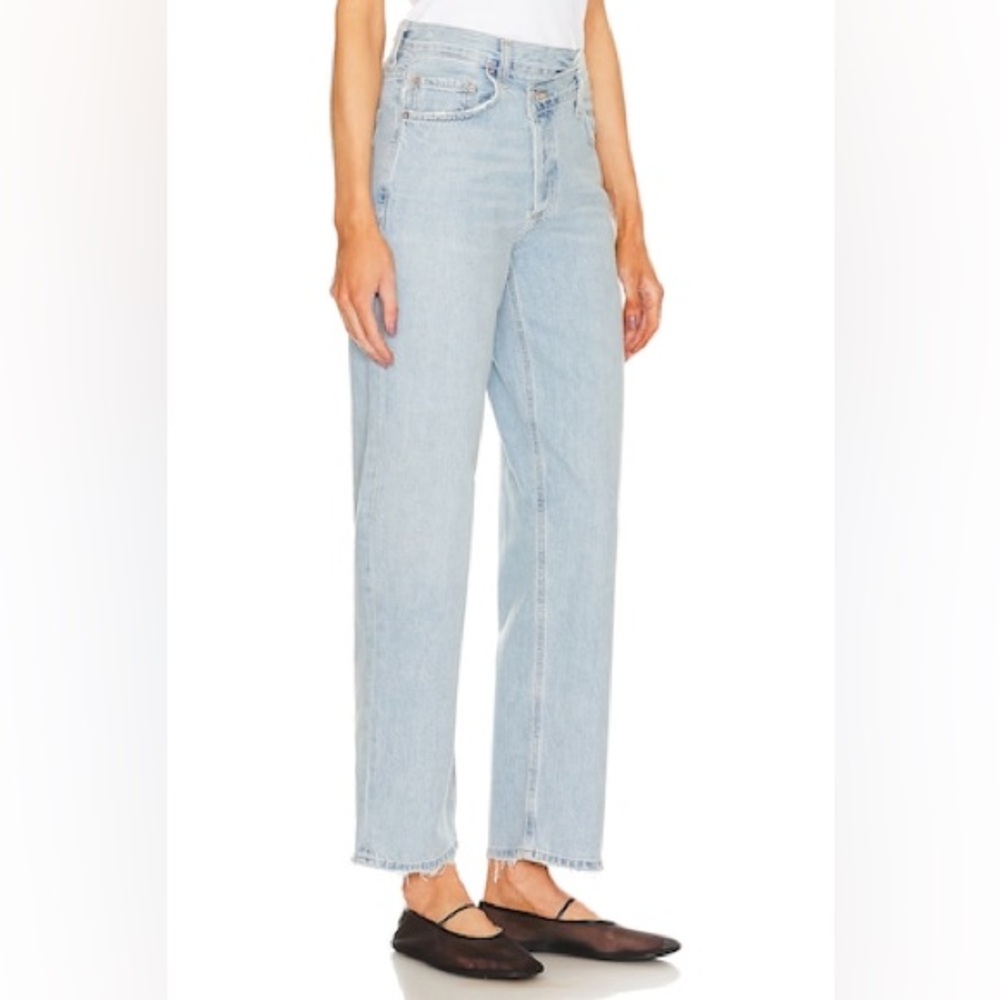 Agolde Light Wash Straight Leg Jeans